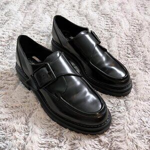 Calvin Klein Black Giya Lug Loafer Women's Size 8